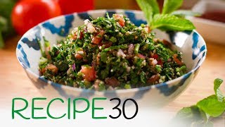 How to make the perfect taboule or tabbouleh a Super Healthy Lebanese Salad [upl. by Elder420]