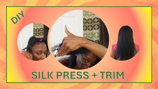 DIY Silk Press on 4C Natural Hair  Best Tips [upl. by Owades631]