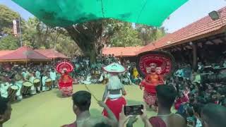 Andalur kavu 2024  Temple  Ulsavam  Theyyam  theyyam kannur pooram fantasyworldvlogs7968 [upl. by Dnomder]