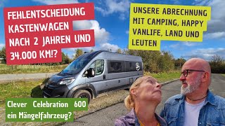 Fazit nach 2 Jahren Happy Camping mit dem Kastenwagen Clever Celebration 600🚐 Doch lieber ins Hotel [upl. by Nyleak]