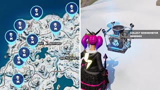 Collect readings from Seismometers in a single match  Fortnite Challenge Guide [upl. by Nail]