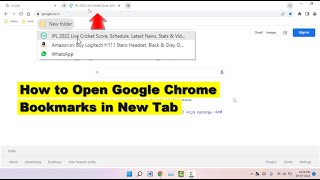 How to Make Bookmarks Open in New Tab in Google Chrome on Windows [upl. by Standush312]