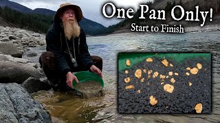 Gold Panning Start to finish no stops no cuts no edits [upl. by Keen]