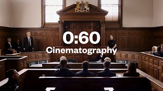 60 Second Cinematography  Wide shots in a Courtroom [upl. by Menedez]