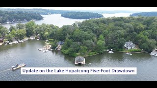 Update on the Lake Hopatcong FiveFoot Drawdown 10623 lakehopatcong newjersey advocacy [upl. by Schriever]