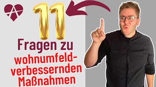 ❤️ 11 Fragen amp Antworten zu wohnumfeldverbessernden Maßnahmen [upl. by Imray]