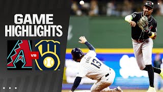 Dbacks vs Brewers Game Highlights 92124  MLB Highlights [upl. by Ahsienet148]