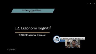 12 Ergonomi Kognitif Desain [upl. by Syst205]