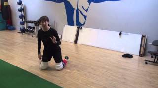 OffIce Goalie Drills HIp Pivot [upl. by Yrakaz]