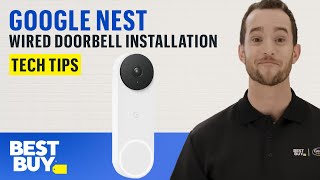 How to Install the Google Nest Wired Doorbell  Tech Tips from Best Buy [upl. by Nallij]