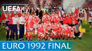 Denmark v Germany UEFA EURO 92 final highlights [upl. by Icats]