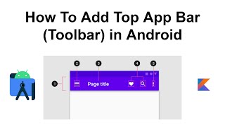 How To Add Top App Bar Toolbar Material Design Components In Android  Android Studio Tutorial [upl. by Roanne]