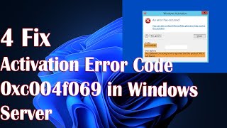 Activation Error Code 0xc004f069 in Windows Server  4 Fix [upl. by Llyrad]