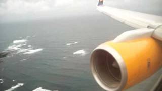 Boeing 757200W Icelandair Boston BOSKeflavik KEF FI630 landing [upl. by Adnor]