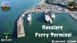 Aerial Exploration of Rosslare Harbor in Stunning 4K  Co Wexford  Ireland [upl. by Yrahk]