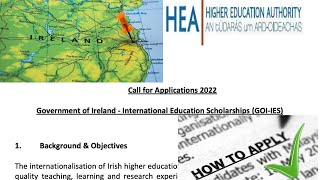 Government of Ireland International Education Scholarships for International students GOIIES [upl. by Columbine]