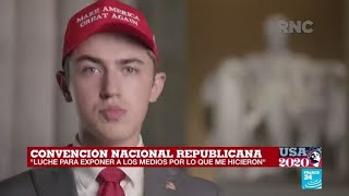 Nicholas Sandmann quotDebemos unirnos al presidente que va a retar a los mediosquot [upl. by Madelene]