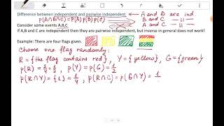 Independent vs pairwise independent Week 2 [upl. by Nauqan]