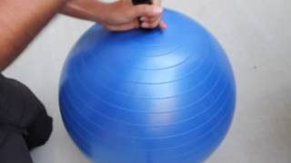 How To Inflate An Exercise Ball  URBNFit [upl. by Htidirrem]