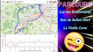 Parcours Running Bois de BallanMiré – La Vieille Carte  2059km [upl. by Haik]