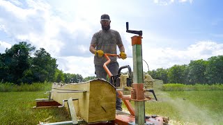 Milling Lumber With A Super Fancy Alaska Chainsaw Sawmill [upl. by Enyleuqcaj]