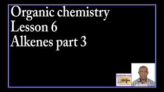 Organic chemistry lesson 6 by Dr Bbosa Science [upl. by Nyrb]