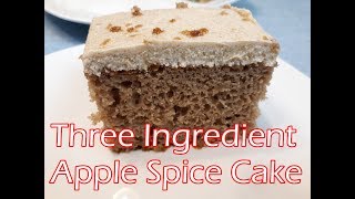 Apple Spice Cake  Three Ingredients [upl. by Nosyt]