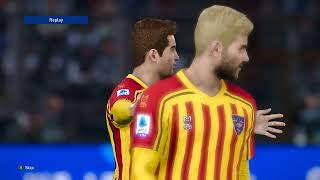 US Lecce x Cagliari PES 2021 GAMEPLAY [upl. by Redliw]