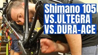 Shimano 105 VS Ultegra VS DuraAce Best Groupset for YOU [upl. by Stefan]