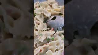 Cooking Bowtie Pasta with Alfredo Sauce and Shrimps food filipinocooks fypyoutube [upl. by Olegnaed809]