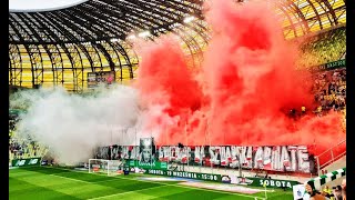 quotW Gdańsku staliśmy tak jak mur gwiżdżąc na szwabską armatęquot  oprawa na Lechia  Raków 29082020 [upl. by Hoffarth877]