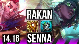 RAKAN amp Twitch vs SENNA amp Aphelios SUP  1122  EUW Master  1416 [upl. by Kordula]