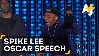 Spike Lee Finally Got An Oscar – And Called Out The Academy [upl. by Ennasus]