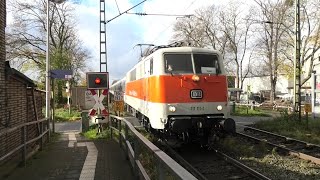 Bahnverkehr in Lünern mit Br 111  nWagen Br 110 Intercity Re 421 Güterzug und Eurobahn [upl. by Koralle637]