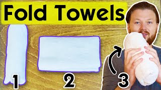 3 Clever Ways to Fold Towels Fast and SpaceSaving [upl. by Dougherty672]