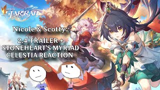 Nicole amp Scotty  Honkai Star Rail  24 TRAILER  STONEHEARTS MYRIAD CELESTIA REACTION [upl. by Bent]