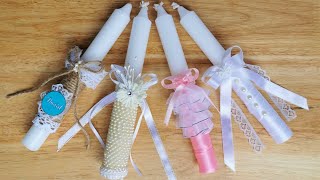 Christening Candles DIY  How to make DIY Candles for Baptismal [upl. by Orly]