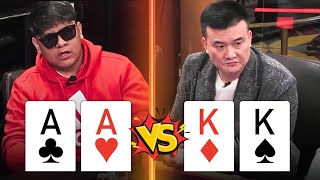 POCKET ACES Go ALL IN for 430400 at High Stakes Live Cash Game [upl. by Bonacci]