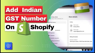 🇮🇳How to add Indian GST on Shopify  CGST SGST IGST setup [upl. by Uwkuhceki]