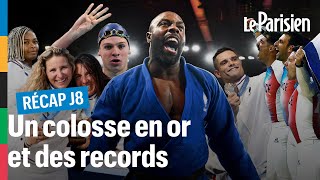 Jour 8 des JO  le rêve exaucé de Teddy Riner la légende Léon Marchand et le triplé en BMX [upl. by Mundt]