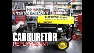 HOWTO Replace The Carburetor On A Generator  Video [upl. by Nwahsit]