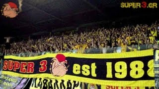 Austria Wien vs ARIS Thessaloniki  2000 ARIS fans in Wien  SUPER3 Official [upl. by Markos]