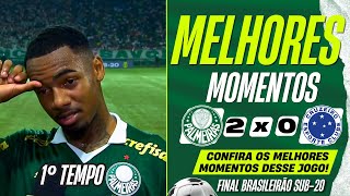 Palmeiras x Cruzeiro  Melhores Momentos  Final  Brasileirão sub20 [upl. by Enelrats942]