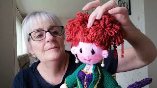 Winifred Sanderson Hocus Pocus Knitted Doll [upl. by Franchot]