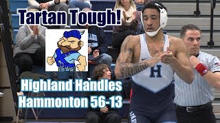 Highland 56 Hammonton 13  TriCounty Conference Wrestling  Tre Seamon Pin [upl. by Bernardine]