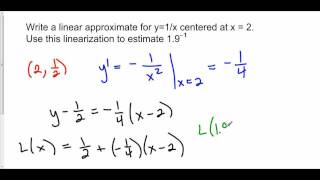 Linear Approximation The Practice [upl. by Nosniv758]