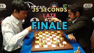 Praggnanandhaa does a Magnus Arrives 35 seconds late to a 3minute game against Arjun Erigaisi [upl. by Neiviv]