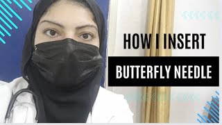 How i insert butterfly needle  nursing duty vlogs The nurse anila shahzadi [upl. by Luigino]