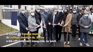 ACTU  Inauguration dune fresque murale au collège Joachim du Bellay à Cholet [upl. by Bevvy]