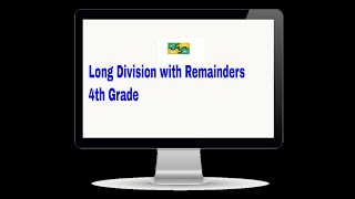 Long Division With Remainders 4th Grade [upl. by Aronoff154]